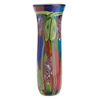 Art Glass Vase, Tall Vases Home Decor - Peacock Style Art Glass Vase, Tall Vases Home Decor - Peacock Style