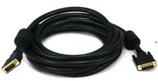 Monoprice 50ft 24AWG CL2 Dual Link DVI-D Cable - Black