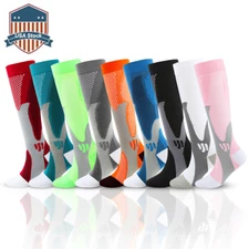 KnowU  Compression Socks Sports Men Women Calf Shin Leg Running Stocks Unisex