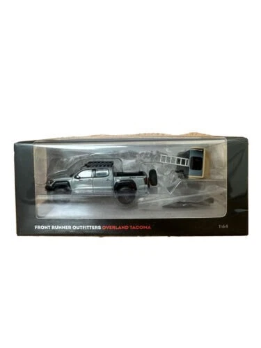 DiecastTalk x Front Runner 1/64 Toyota Tacoma TRD PRO Overland Cement Grey