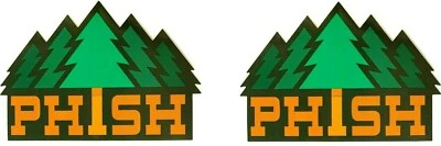 BAND SPECIFIC BRANDING Phish Timber Vinyl Sticker Laptop Mug Bottle Car Window Decal Lot of 2 Stickers