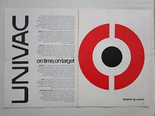 8/1972 PUB SPERRY UNIVAC DEFENSE SYSTEMS TARGET TARGET P-3C ARTS III APOLLO AD