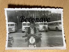 Foto IFA H6B Bus DDR KV Kraftverkehr Gera original 50-er Jahre + MZ ES 250 Frau