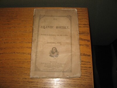 1860 January Emerson's Song of Nature, Howells, Lowell, Holmes, Clough, Others