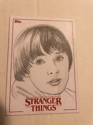 2018 Topps Stranger Things S1 Will Byers Sketches by David Dabila