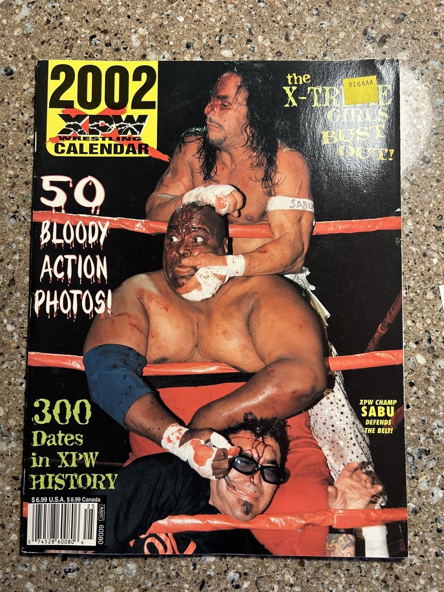 Original XPW Wrestling 2002 Calendar Vintage Magazine ECW WWE