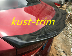 Carbon Fiber For Ford Fusion Mondeo 2013-2018 Rear Tail Trunk Lip Wing Spoiler 