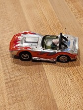VTG AFX Tyco A/P Corvette Silver /Red Convertible Original Slot Car