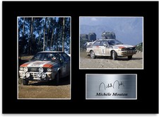 Poster Espositore Foto Firmato Michele Mouton Gruppo B World Rally Driver A4