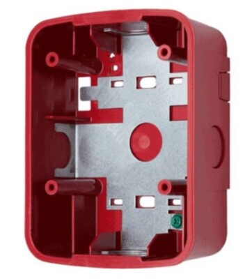 System Sensor SBBSPRL Wall Speaker Surface Mount Back Box - Red P5