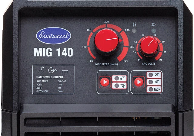 Eastwood 140 Amp MIG Welder 120V Tweco-Style Torch Unit for Metal & Thin Steel - Image 4 of 4