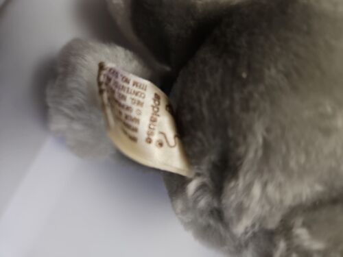 Applause Sad Sam Plush Grey Puppy Dog #12803 Soft Stuffed Toy Honey 5" Vintage - Picture 4 of 5