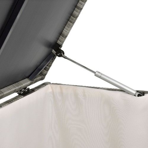 Auflagenbox Polyrattan Aufbewahrungsbox Gartenbox Kissenbox 950L Deckel Juskys® - Bild 11 von 14