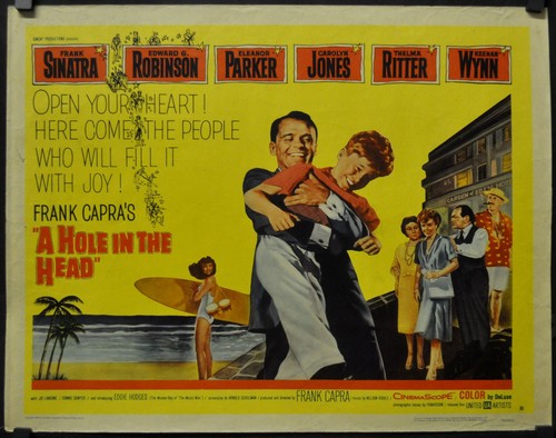 A HOLE IN THE HEAD 1959 ORIG 22X28 "B" MOVIE POSTER FRANK SINATRA ELEANOR PARKER