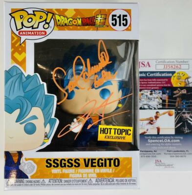 SEAN SCHEMMEL CHRIS SABAT SIGNED SSGSS VEGITO FUNKO DRAGON BALL Z