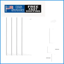 Trimmable 82.5" White Vertical Blinds for Large Windows - 4 Slats Included