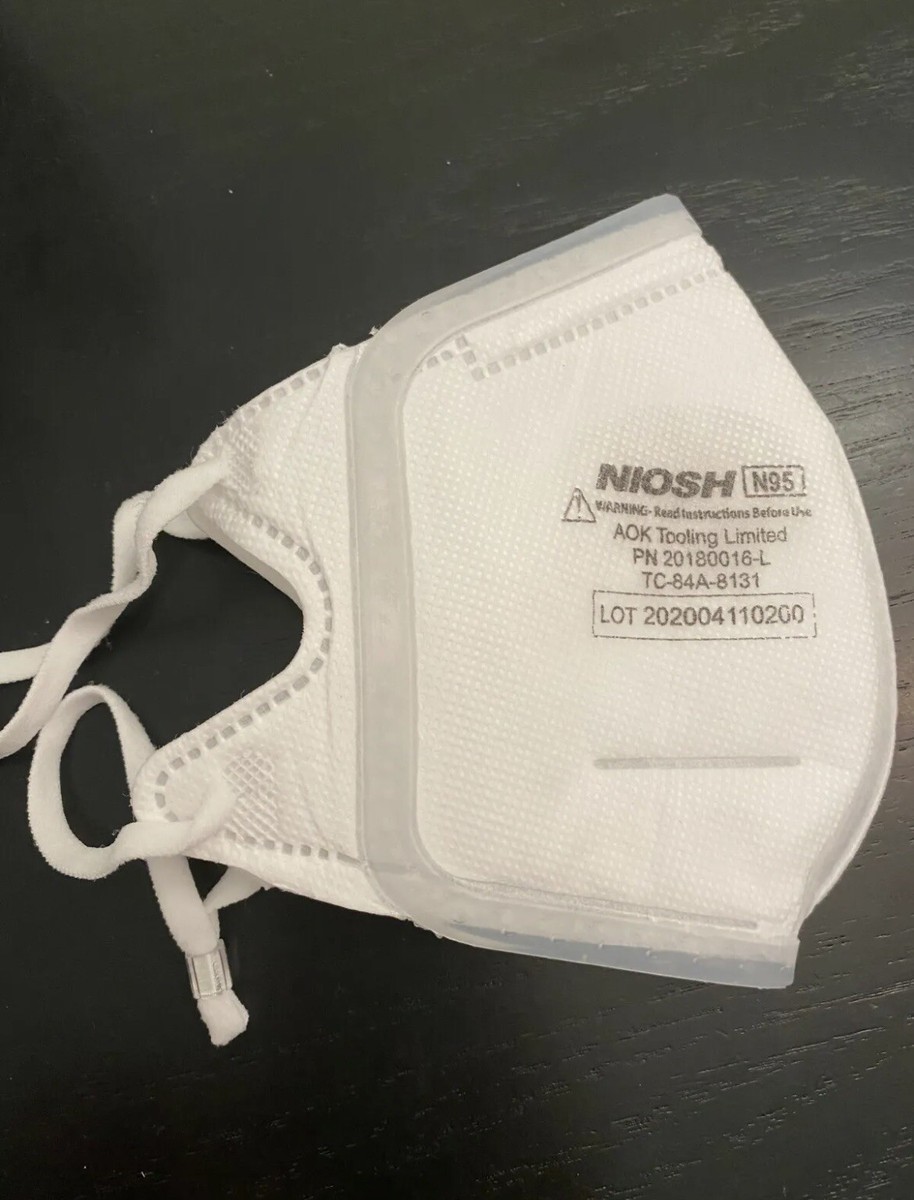 N95 NIOSH Approved Disposable Foldable Mask Adjustable. Silicone