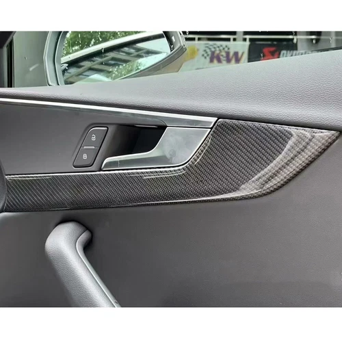 Carbon Fiber For 2017-21 Audi A4 B9 S4 Interior Trim Door Panels Dashboard Cover - Picture 10 of 11