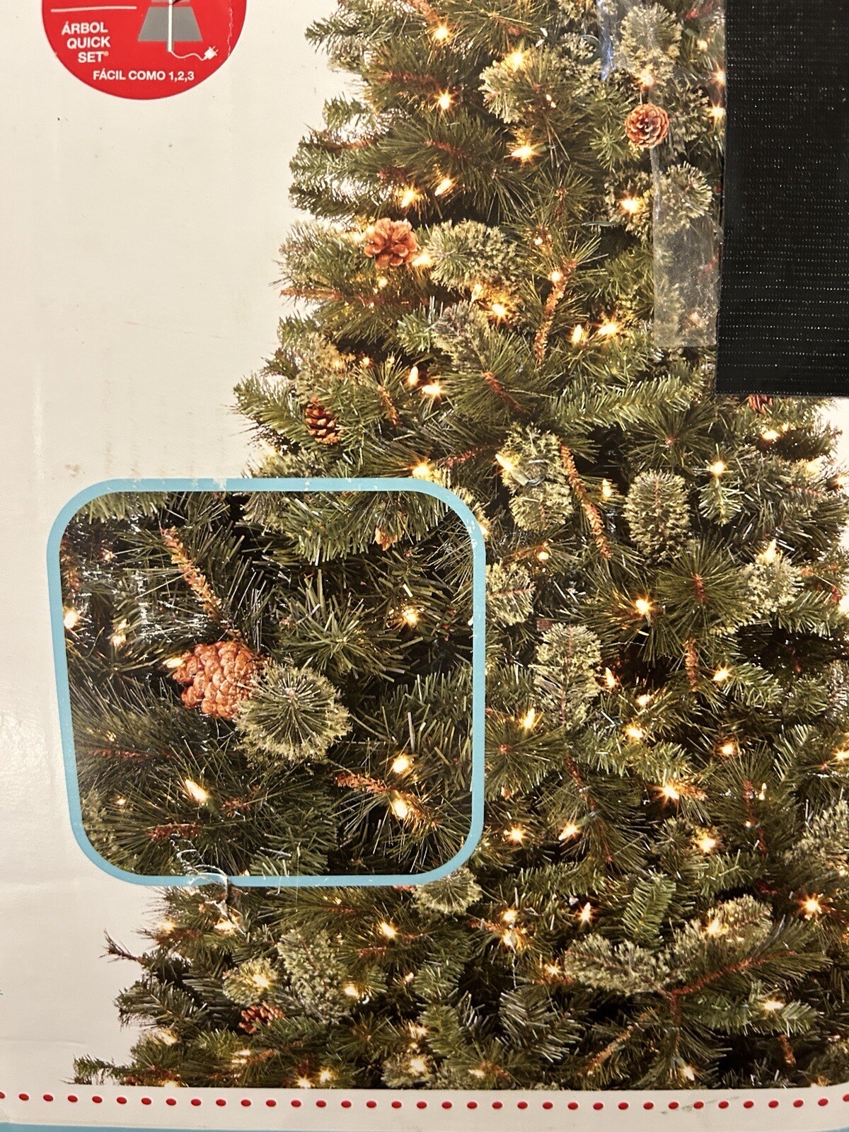 Martha Stewart 7 1/2’ Pre Lit Alexander Pine Artificial Christmas Tree