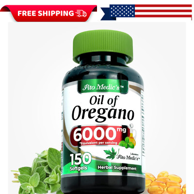 Aceite de Oregano Potente Antibiotico H Pylori, Cura reflujo, Molestia 6000mg