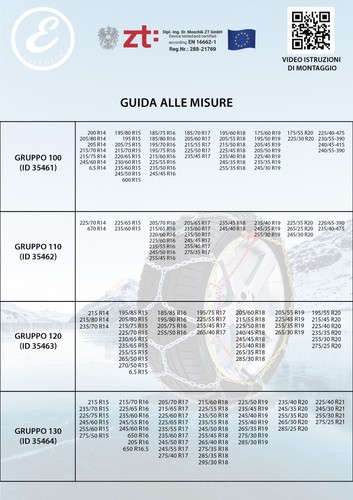 Catene neve auto metallo 9 mm omologate TUV GS Onorm montaggio rapido gruppo 120 - Foto 6 di 7