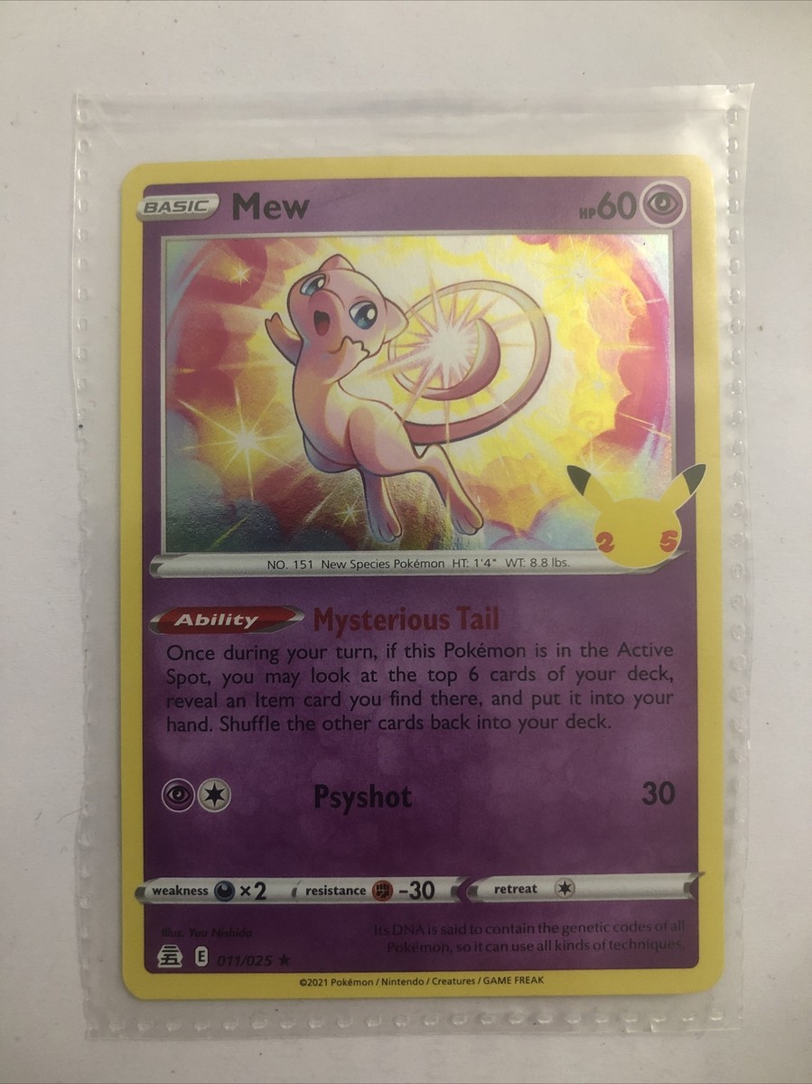 Pokémon TCG Mew Celebrations 011/025 Holo Holo Rare | eBay