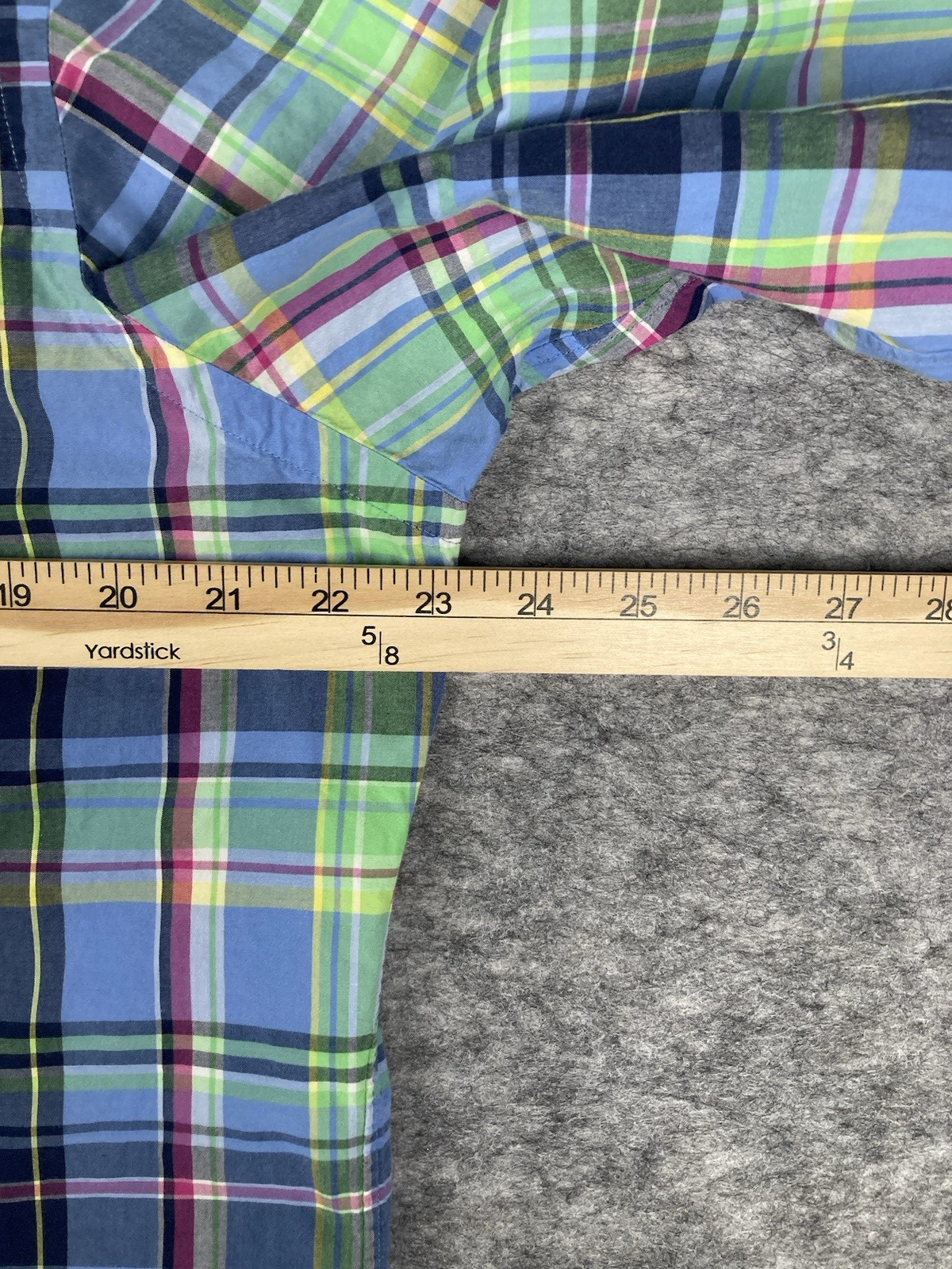 Camicia Ralph Lauren uomo L multicolore a quadri bottoni rosa pony vestibilità personalizzata