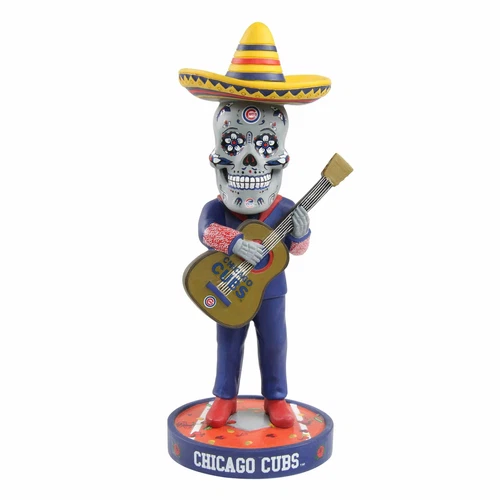 Chicago Cubs Day of the Dead Bobblehead MLB Sugar Skull