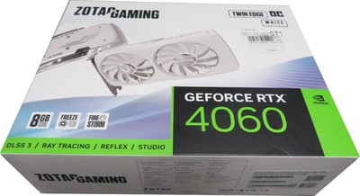 ZOTAC GAMING GeForce RTX 4060 8GB Twin Edge OC White RGB OC ZT-D40600Q-10M