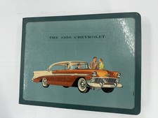 Rare 1956 Chevrolet Chevy Dealership Car Sales Album Book Paint Upholstery Vtg
