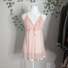 pink mini babydoll dress with sequin embellishment - large