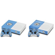 MAN CITY FC BADGE VINYL SKIN DECAL FOR XBOX ONE S CONSOLE AND CONTROLLER BUNDLE