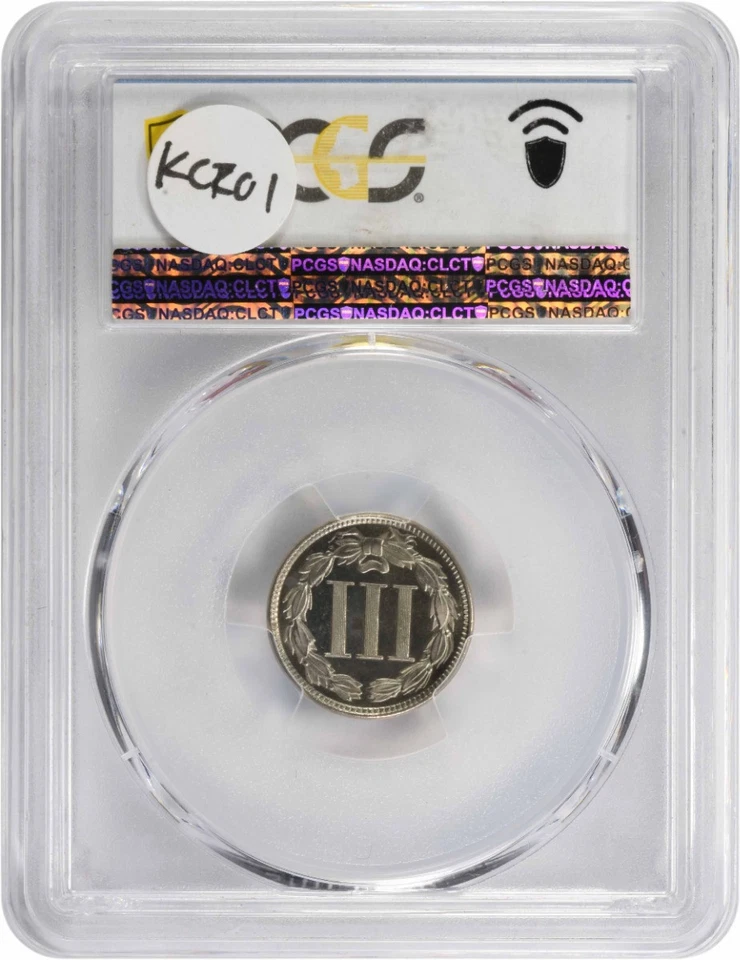 1878 Three Cent Nickel PR66+ PCGS (CAC) - Image 2 of 4