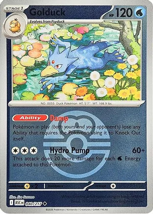 Pokemon Golduck (Love Ball) UC NM - ME: Ascended Heroes 040/217