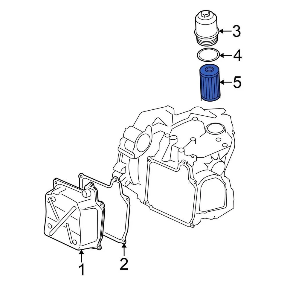 For Volkswagen Jetta 2006-2018 Volkswagen 02E305051C Transmission Oil Filter Foto 3 de 4