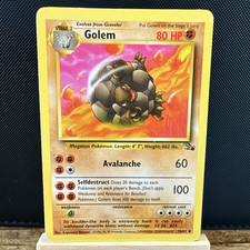 Pokémon TCG Golem 36/62 Fossil Uncommon Regular Unlimited English 1999 HP/MP