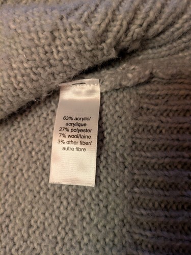 Maurice's Strickjacke grau Strick mit schwedischem Muster 3 Knopfverschluss Gr. Medium - Bild 13 von 13