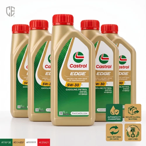 5x Castrol EDGE 5W-30 M 1L Fully Synthetic Engine Oil BMW LL04 MB 229.52 C3