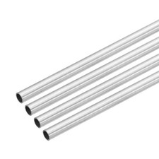 4 Teile 304 Edelstahlrohr 6mm Au&szlig;en- 4,4mm Innen- f&uuml;r 305mm L&auml;nge 0,8mm Wand