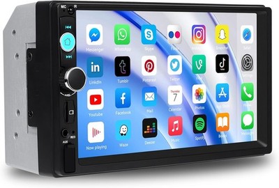 For 7 Mirror Link Double 2 Din Car Stereo Radio Bluetooth MP5 Player FM USB AUX