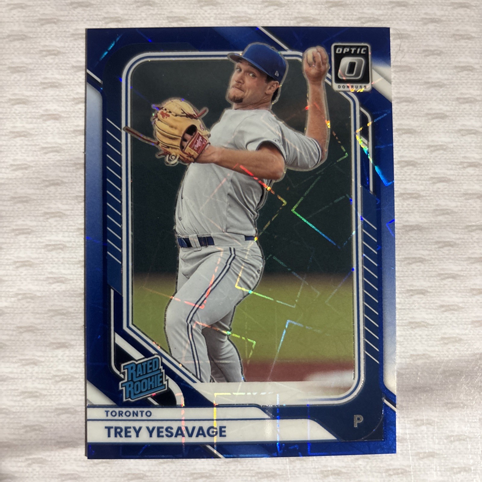 π₯Trey Yesavage Blue Velocity Optic Prizm 2026 Donruss SP Blue Jays MLB