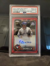 CASE HIT 2024 Topps Pro Debut PSA 10 Enmanuel Bonilla Auto /5 SSP Blue Jays 