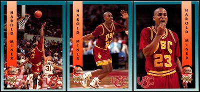 Front Row Draft Picks Harold Miner (3) Card Lot - UNIQUE FIND   ONE OF A KIND