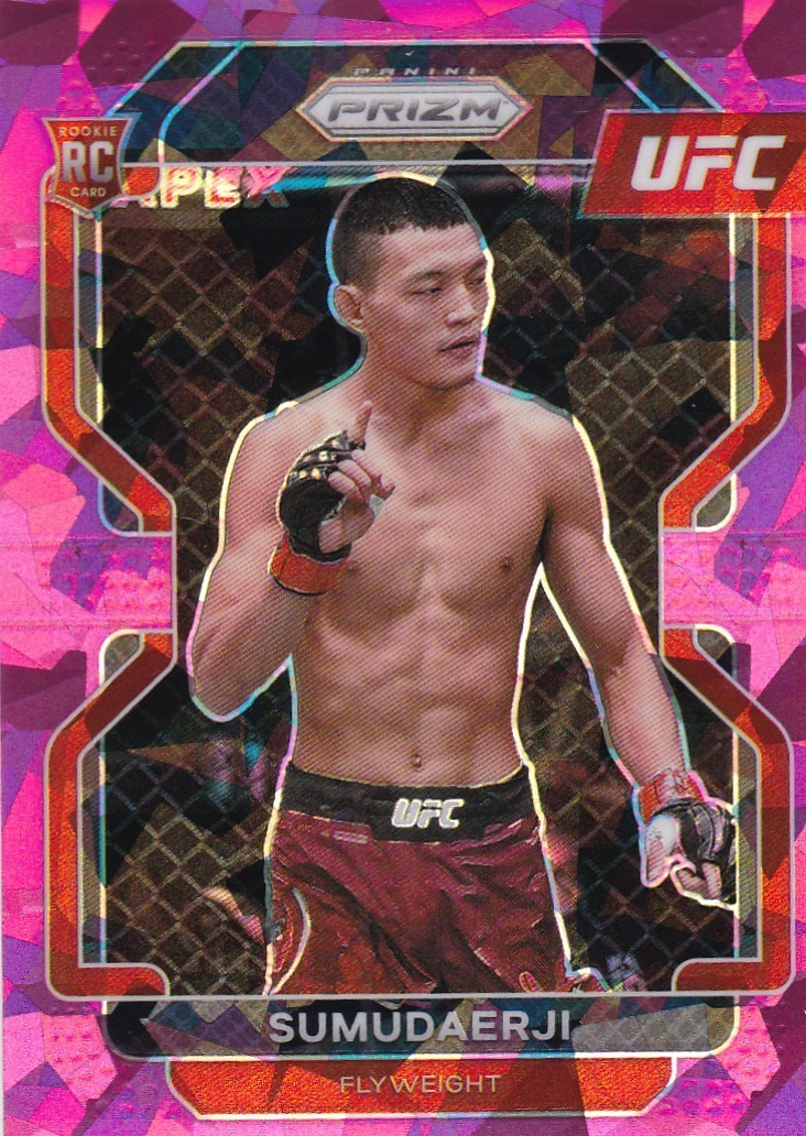 2022 Panini Prizm UFC  SP Pink CRACKED ICE PRIZM #114 SUMUDAERJI