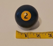 Vintage No. 2 Solid Blue Pool Ball Billiard 2" Replacement M 
