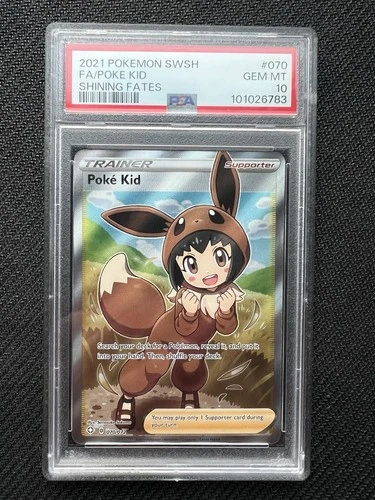 2021 Pokemon SWSH Shining Fates Poke Kid #070/072 PSA 10 GEM MINT