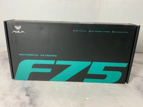 AULA F75 75% Wireless Mechanical Keyboard (White + Dark Blue) - New