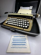 Smith Corona Galaxie 12  Vintage 1975 Portable Typewriter w Case VERY CLEAN! thumbnail