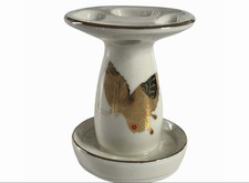 Vintage Gold Butterflies Ceramic Porcelain Toothbrush Holder Takahashi Japan