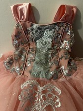 WEISSMAN Ballet Dance Costume with Tutu Rose Pink and Silver Dress Small Child 7